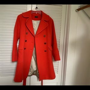 Orange Coral J Crew coat